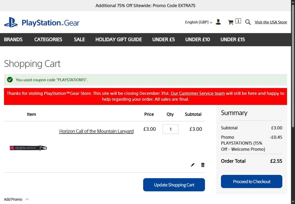 Playstation checkout page showing Playstation discount code box | Screenshot taken by SimplyCodes community member on Dec 25, 2025