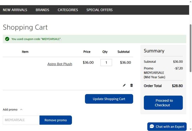 Playstation checkout page showing Playstation discount code box | Screenshot taken by SimplyCodes community member on Jul 24, 2025