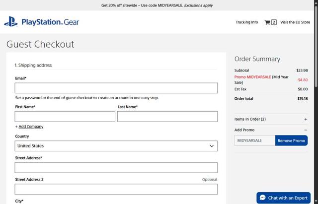 Playstation checkout page showing Playstation discount code box | Screenshot taken by SimplyCodes community member on Aug 13, 2025