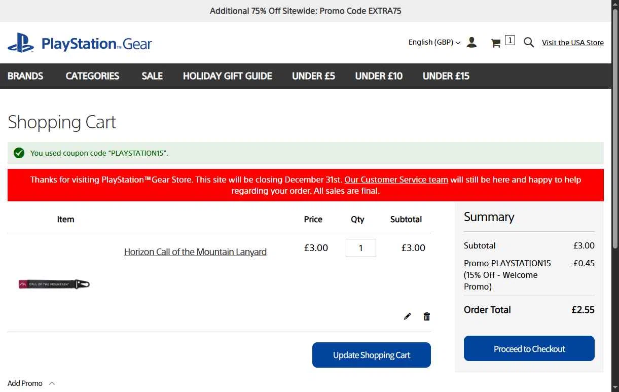 Playstation checkout page showing Playstation discount code box | Screenshot taken by SimplyCodes community member on Dec 22, 2025