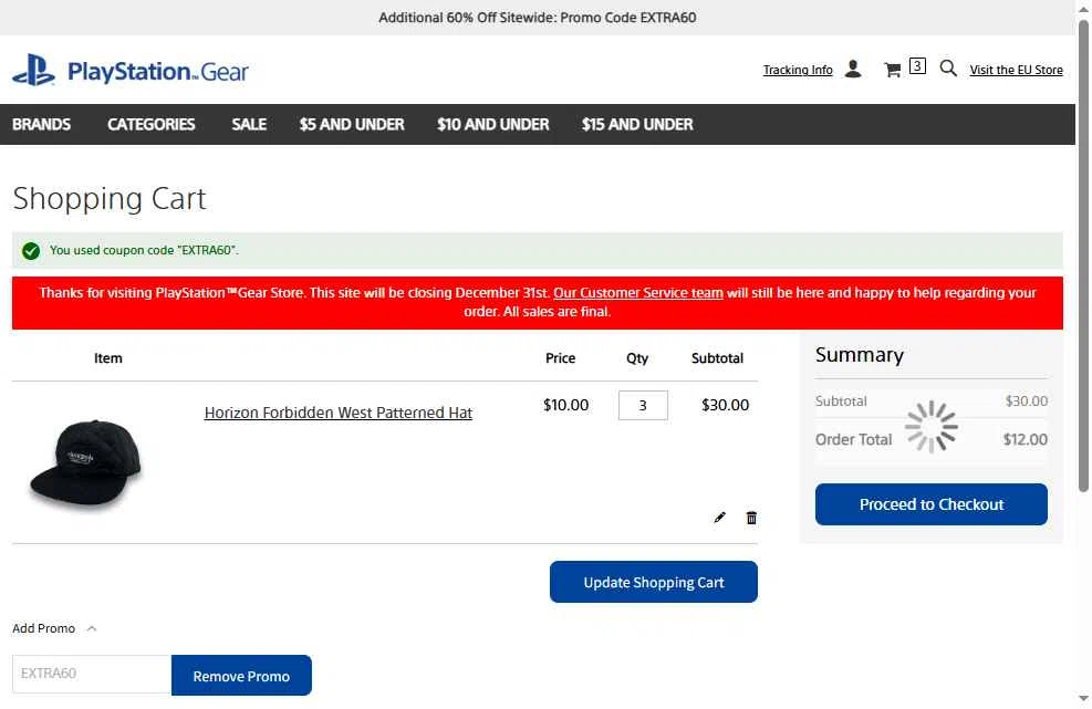 Playstation checkout page showing Playstation discount code box | Screenshot taken by SimplyCodes community member on Dec 20, 2025