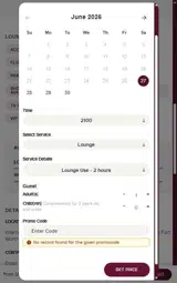 Plaza Premium Lounge coupon verification screenshot
