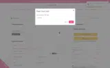 Pleated an Online Boutique coupon verification screenshot