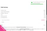 Pleated an Online Boutique coupon verification screenshot