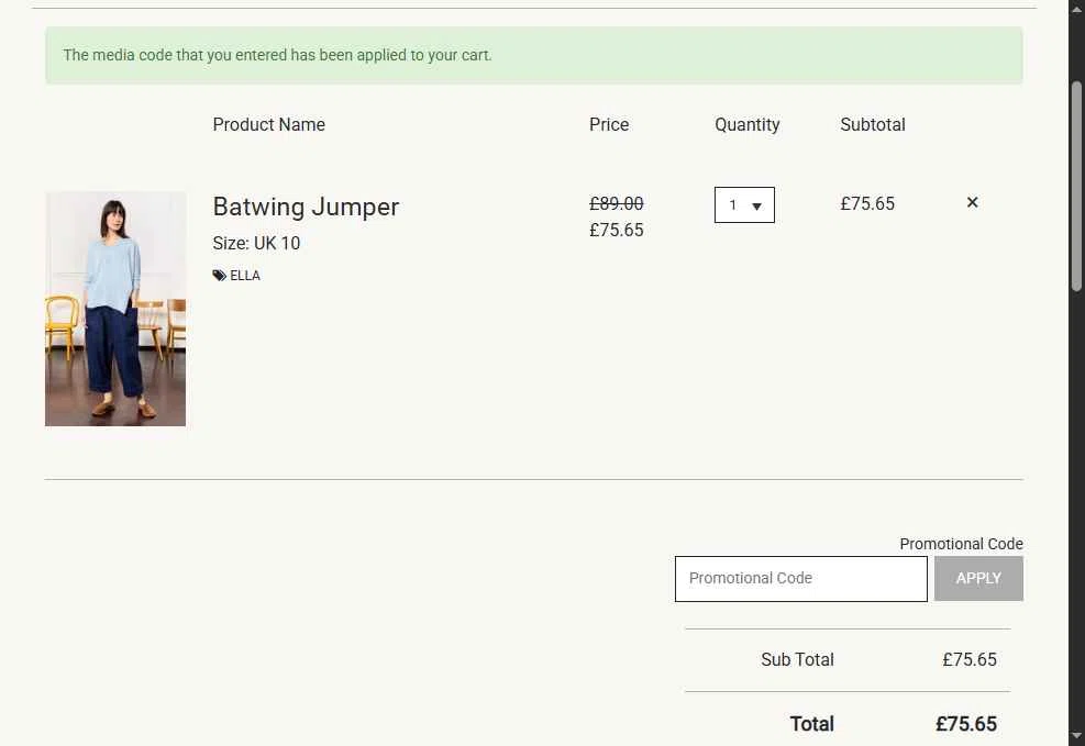 Plümo checkout page showing Plümo promo code box | Screenshot taken by SimplyCodes community member on Jan 31, 2026