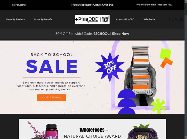 Plus CBD Oil checkout page showing Plus CBD Oil coupon code box | Screenshot taken by SimplyCodes community member on Aug 19, 2025
