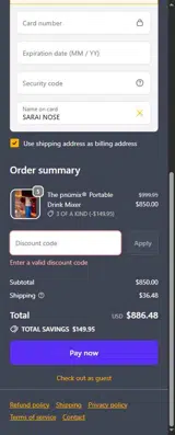 EarlyBirdieBlackFriday coupon verification screenshot