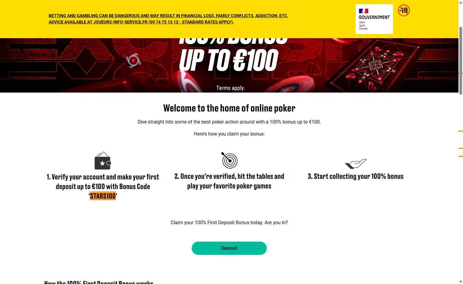 Verificación de Código Reembolso en PokerStars
