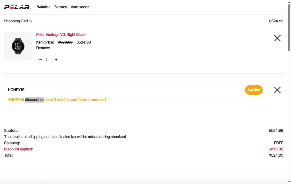 Polar checkout page showing Polar coupon code box | Screenshot taken by SimplyCodes community member on Jan 14, 2026