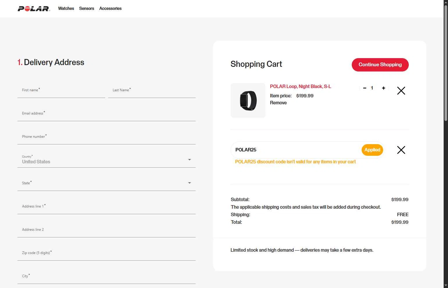 Polar checkout page showing Polar coupon code box | Screenshot taken by SimplyCodes community member on Dec 16, 2025