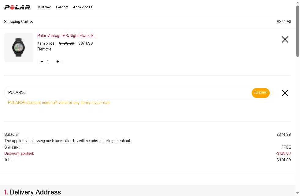 Polar checkout page showing Polar coupon code box | Screenshot taken by SimplyCodes community member on Jan 8, 2026