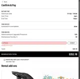 Polaris Adventures coupon verification screenshot