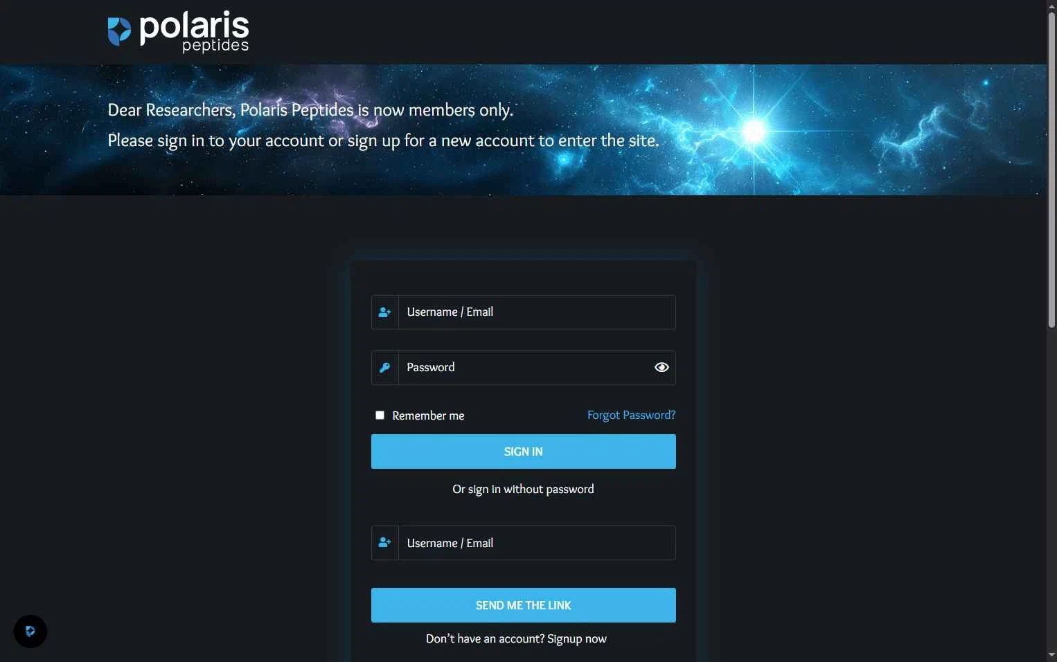 Polaris Peptides checkout page showing Polaris Peptides coupon code box | Screenshot taken by SimplyCodes community member on Jan 29, 2026