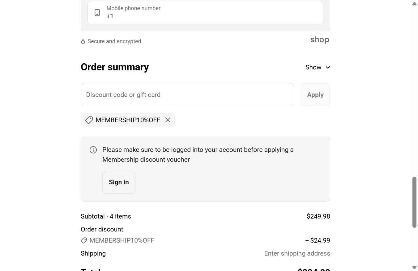 Polaroid checkout page showing Polaroid discount code box | Screenshot taken by SimplyCodes community member on Nov 25, 2025