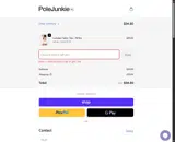 Pole Junkie coupon verification screenshot