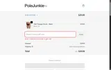 Pole Junkie coupon verification screenshot