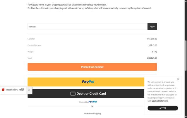 Pomoly checkout page showing Pomoly discount code box | Screenshot taken by SimplyCodes community member on May 14, 2025