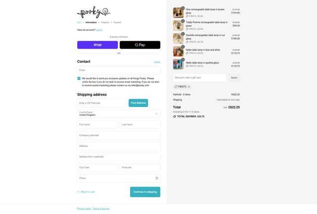Pooky checkout page showing Pooky discount code box | Screenshot taken by SimplyCodes community member on Sep 4, 2025