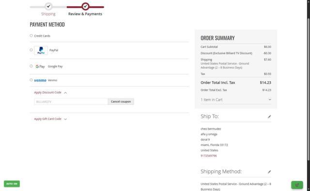 PoolDawg.com checkout page showing PoolDawg.com discount code box | Screenshot taken by SimplyCodes community member on Sep 8, 2025
