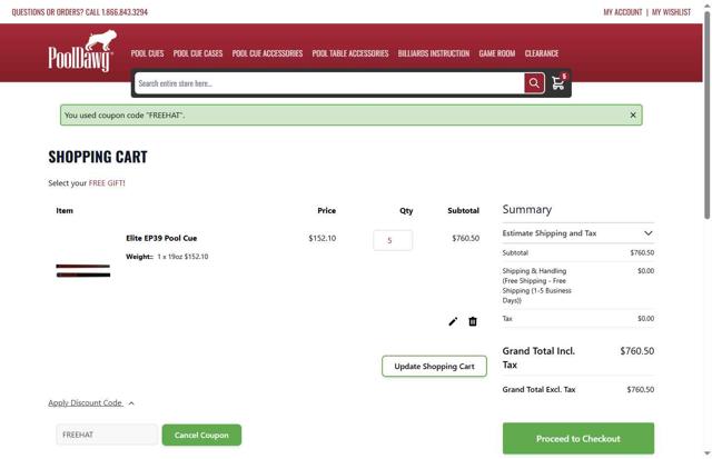 PoolDawg.com checkout page showing PoolDawg.com discount code box | Screenshot taken by SimplyCodes community member on Aug 14, 2025