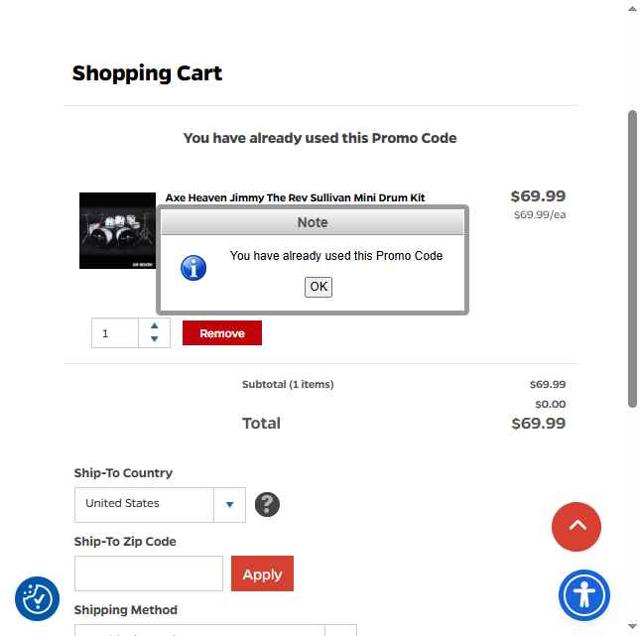 PopMarket checkout page showing PopMarket coupon code box | Screenshot taken by SimplyCodes community member on Aug 11, 2025
