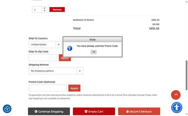 PopMarket checkout page showing PopMarket coupon code box | Screenshot taken by SimplyCodes community member on Aug 14, 2025
