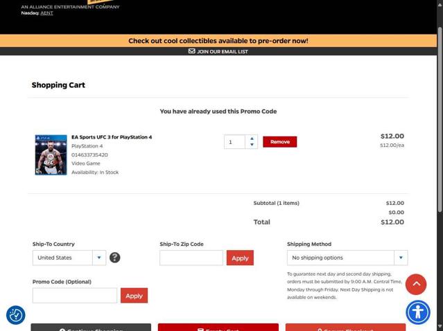 PopMarket checkout page showing PopMarket coupon code box | Screenshot taken by SimplyCodes community member on Aug 11, 2025