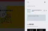 Pop-up Gadget coupon verification screenshot