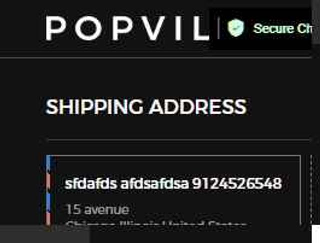 Popvil checkout page showing Popvil coupon code box | Screenshot taken by SimplyCodes community member on Aug 21, 2025