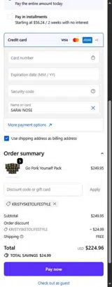 Pork King Good coupon verification screenshot
