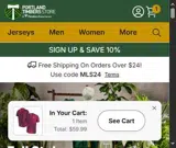 Portland Timbers coupon verification screenshot