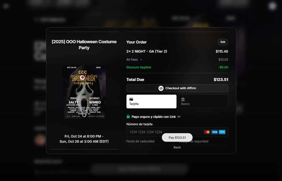 Posh.vip checkout page showing Posh.vip promo code box | Screenshot taken by SimplyCodes community member on Oct 21, 2025