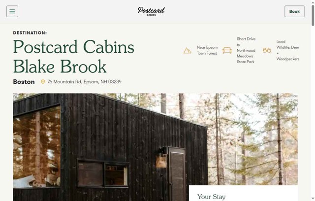 Postcard Cabins checkout page showing Postcard Cabins promo code box | Screenshot taken by SimplyCodes community member on Jun 5, 2025