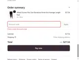MODA30 coupon verification screenshot