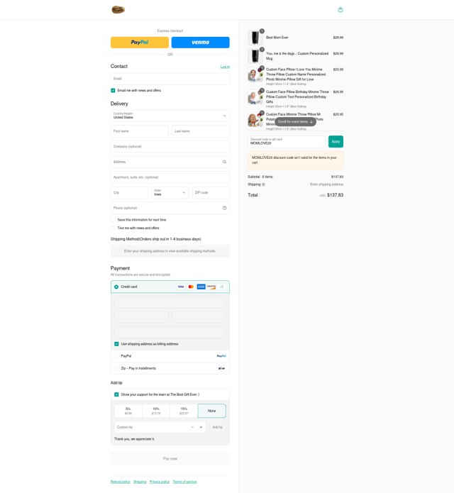 Potato Parcel checkout page showing Potato Parcel discount code box | Screenshot taken by SimplyCodes community member on Sep 7, 2025