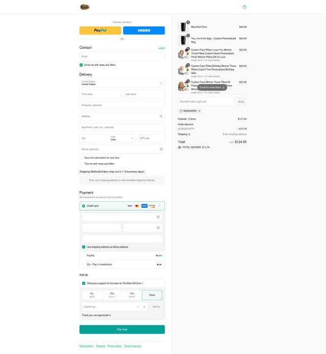 Potato Parcel checkout page showing Potato Parcel discount code box | Screenshot taken by SimplyCodes community member on Sep 7, 2025