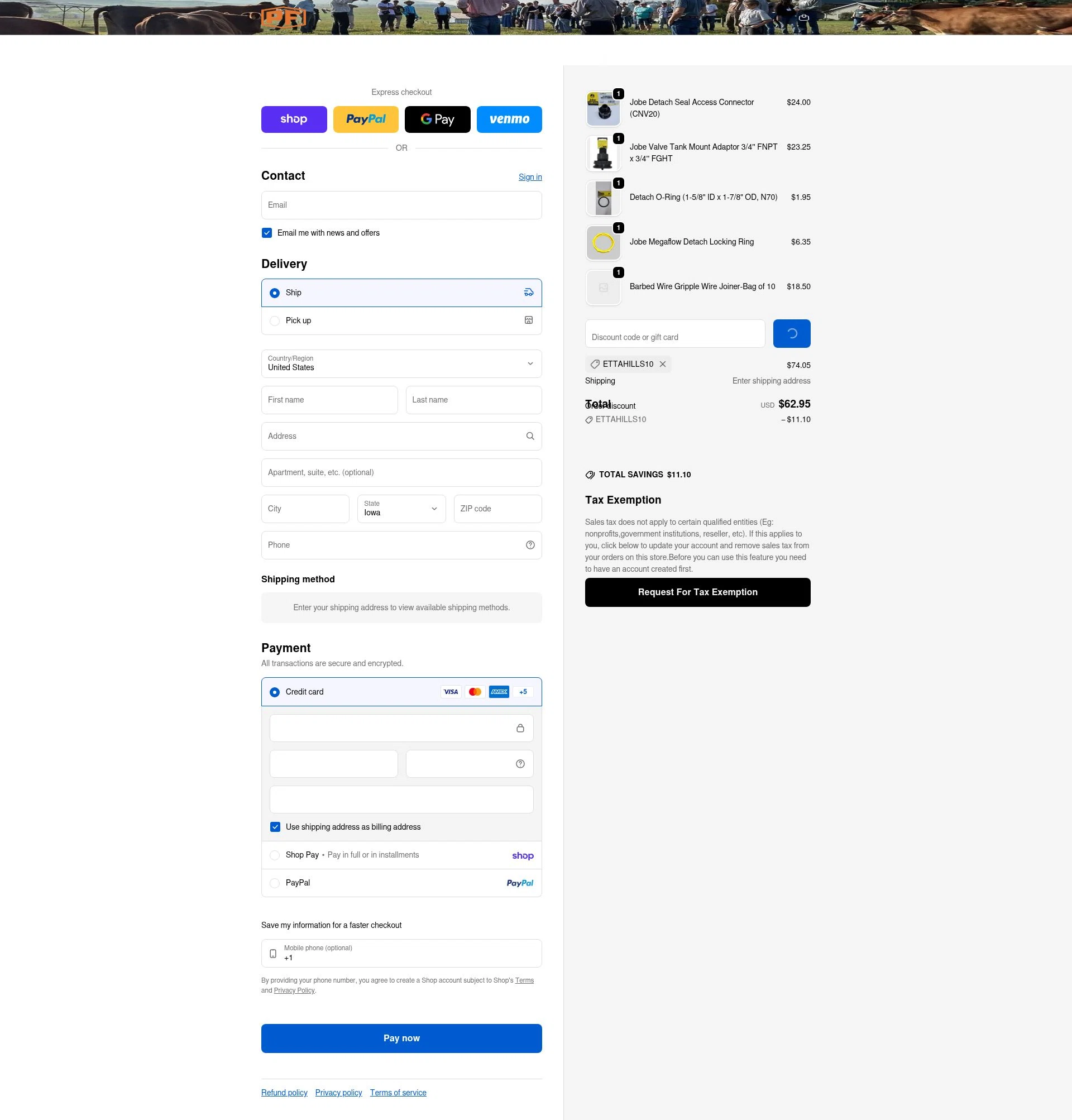 Powerflex checkout page showing Powerflex promo code box | Screenshot taken by SimplyCodes community member on Feb 2, 2026