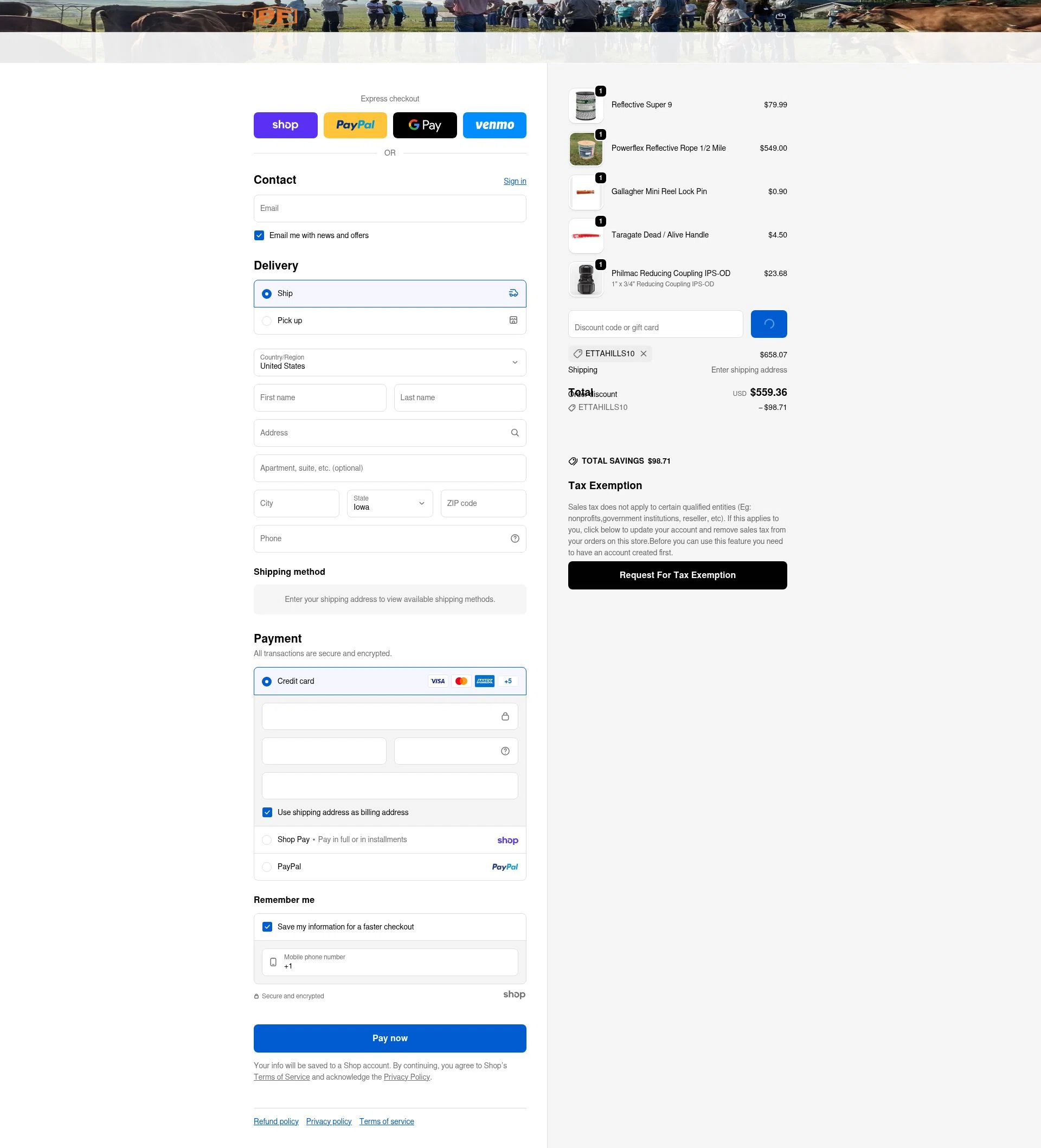 Powerflex checkout page showing Powerflex promo code box | Screenshot taken by SimplyCodes community member on Jan 29, 2026