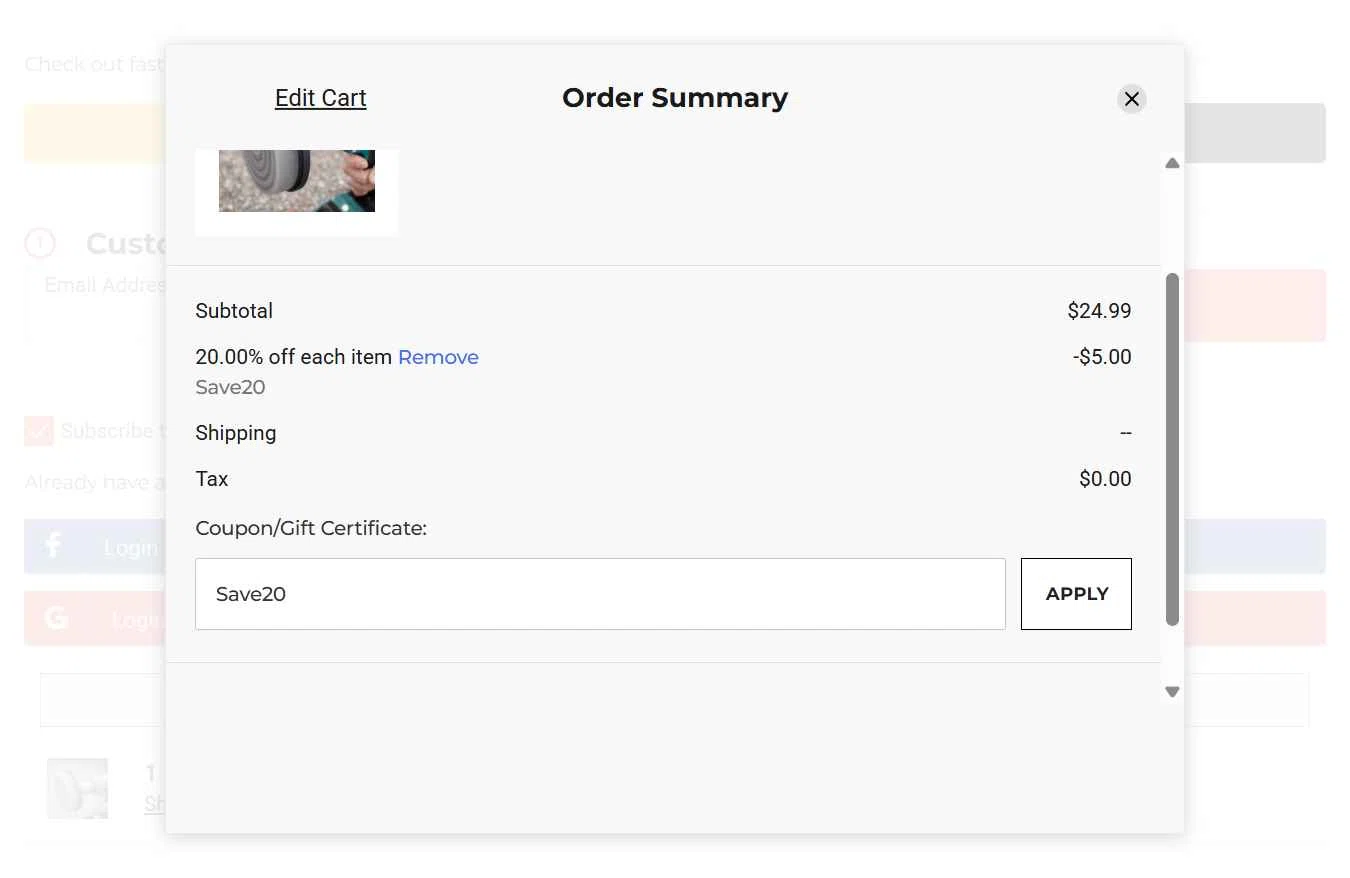 Power Oil Center checkout page showing Power Oil Center promo code box | Screenshot taken by SimplyCodes community member on Dec 16, 2025