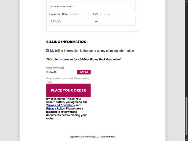 Power Swabs checkout page showing Power Swabs coupon code box | Screenshot taken by SimplyCodes community member on May 20, 2025