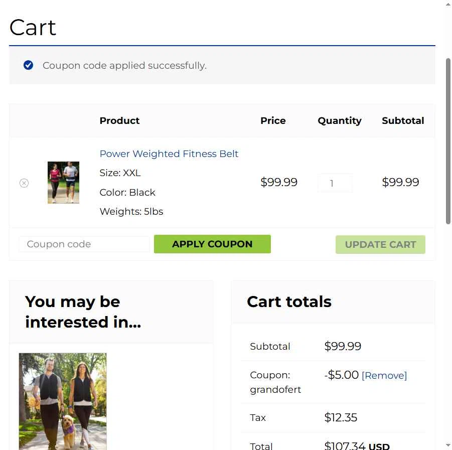 Power WearHouse checkout page showing Power WearHouse promo code box | Screenshot taken by SimplyCodes community member on Dec 26, 2025