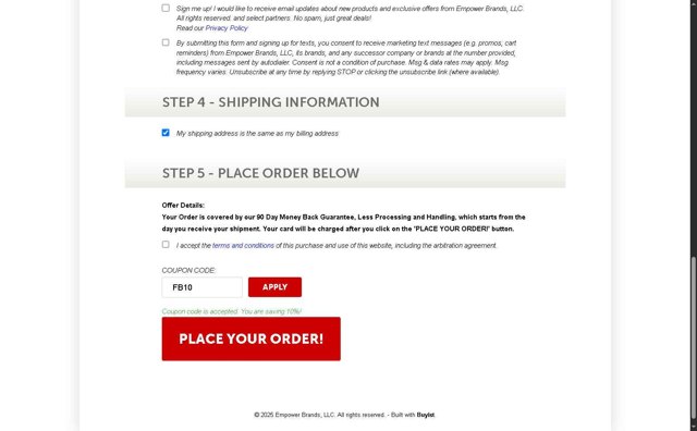 PowerXL checkout page showing PowerXL discount code box | Screenshot taken by SimplyCodes community member on Jun 5, 2025