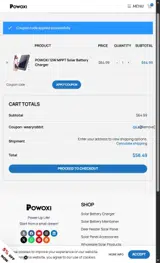 wearyrabbit coupon verification screenshot