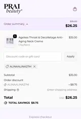ALINAALINA27M coupon verification screenshot