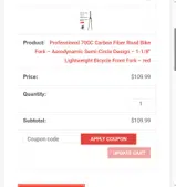VIP coupon verification screenshot