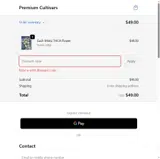 Premium Cultivars coupon verification screenshot