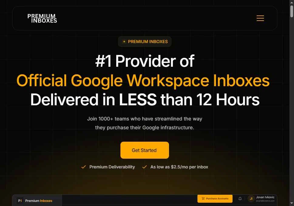 Premium Inboxes checkout page showing Premium Inboxes promo code box | Screenshot taken by SimplyCodes community member on Dec 12, 2025