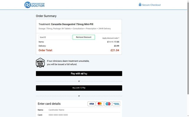 Prescription Doctor checkout page showing Prescription Doctor discount code box | Screenshot taken by SimplyCodes community member on Aug 19, 2025