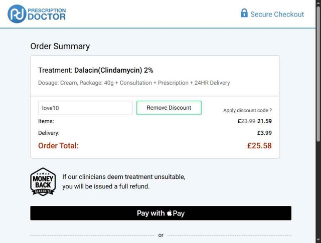 Prescription Doctor checkout page showing Prescription Doctor discount code box | Screenshot taken by SimplyCodes community member on May 17, 2025