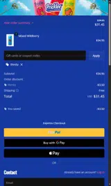 THIRSTY coupon verification screenshot